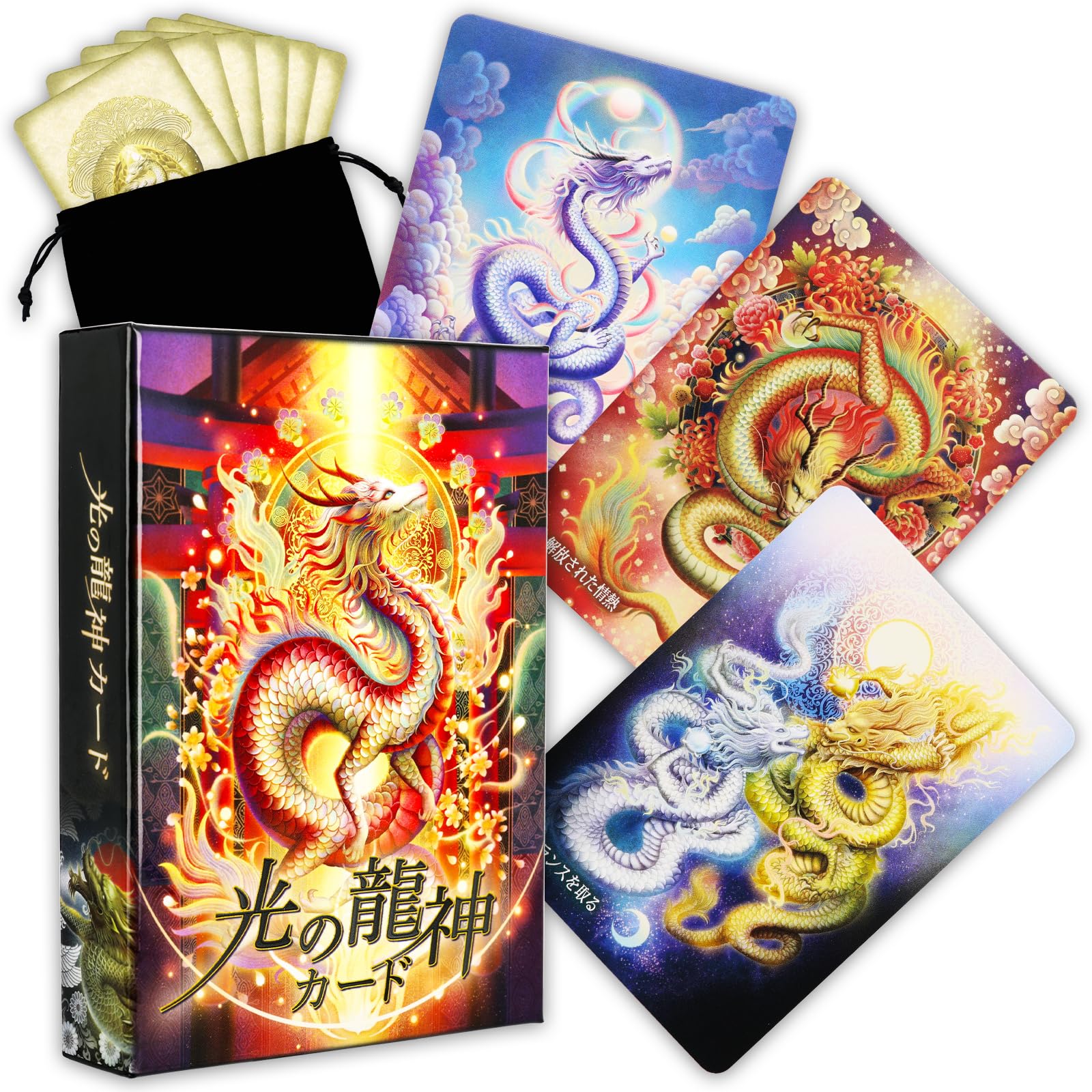 Amazon.co.jp: オラクルカード 光の龍神カード 日本語解説書付き
