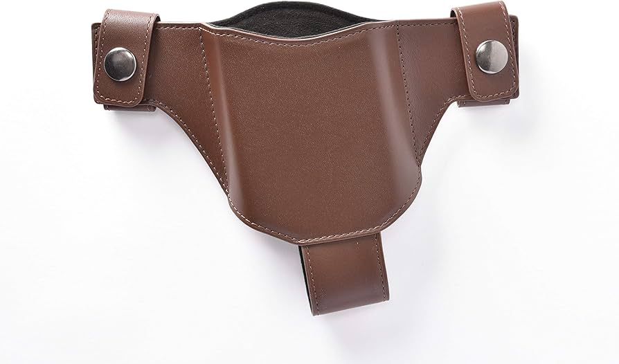 Amazon | スマホ専用本革製ホルスター（左用）チョコレート | M-45