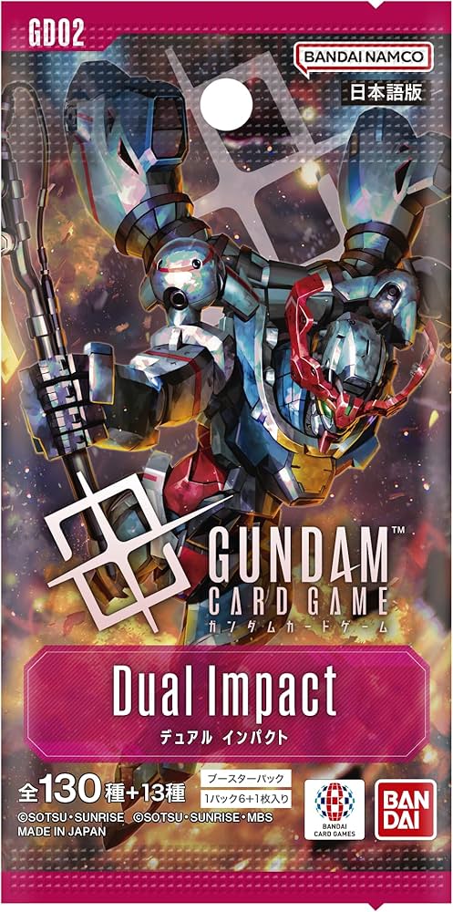 Amazon.com: BANDAI Gundam Card Game Booster Pack, Dual Impact