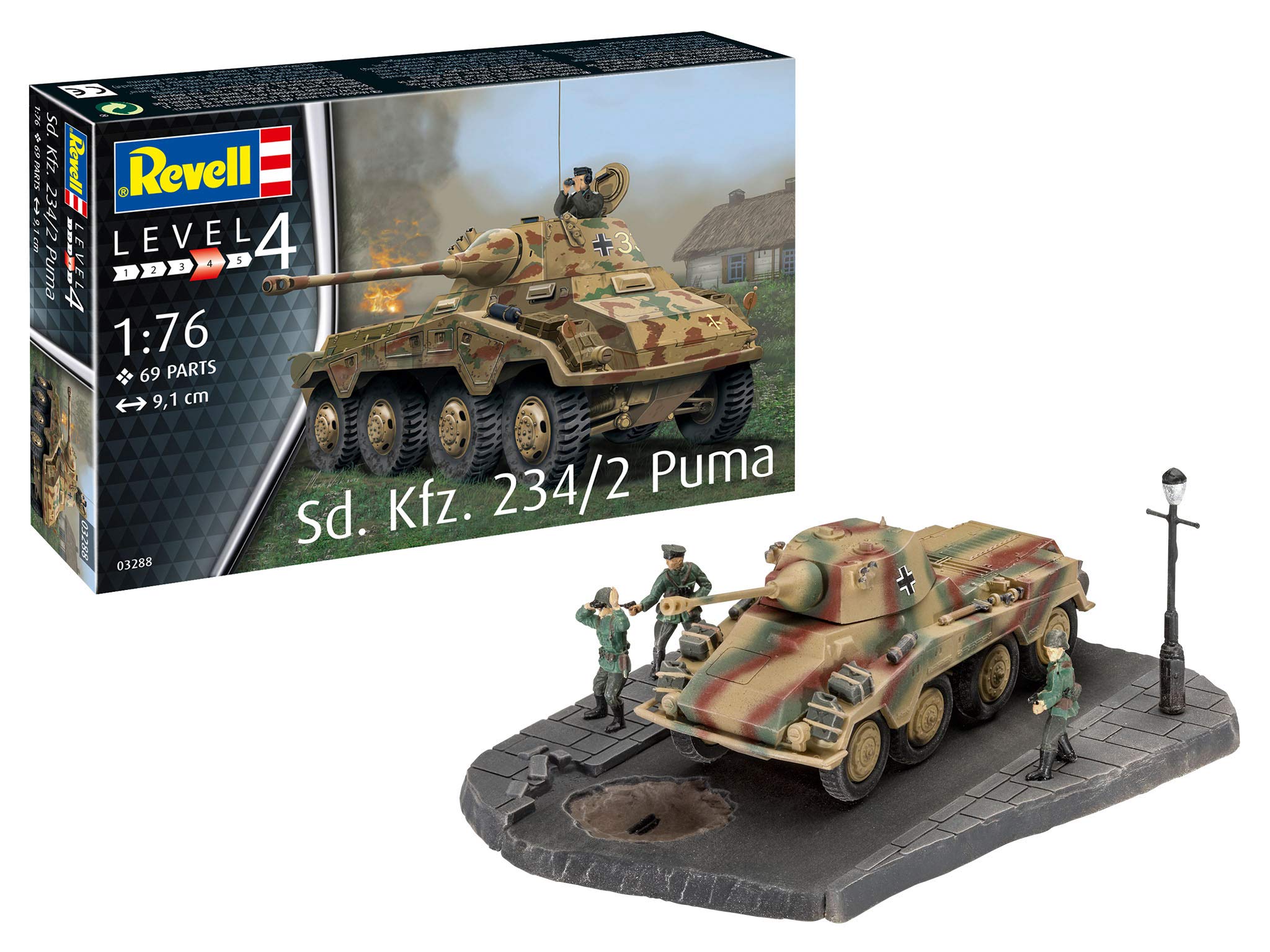 Amazon.com: Revell 1:76 Sd.Kfz. 234/2 'Puma' : Arts, Crafts & Sewing