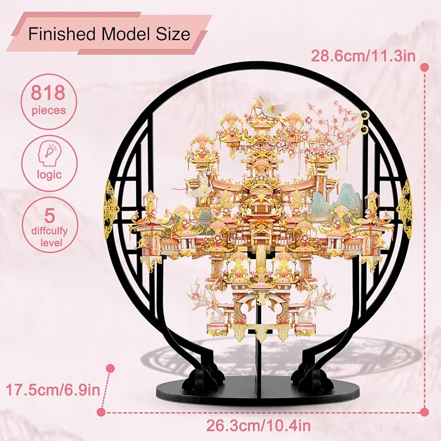 Amazon | Piececool 3Dパズル 大人用 - Xanadu メタルモデル組み立て