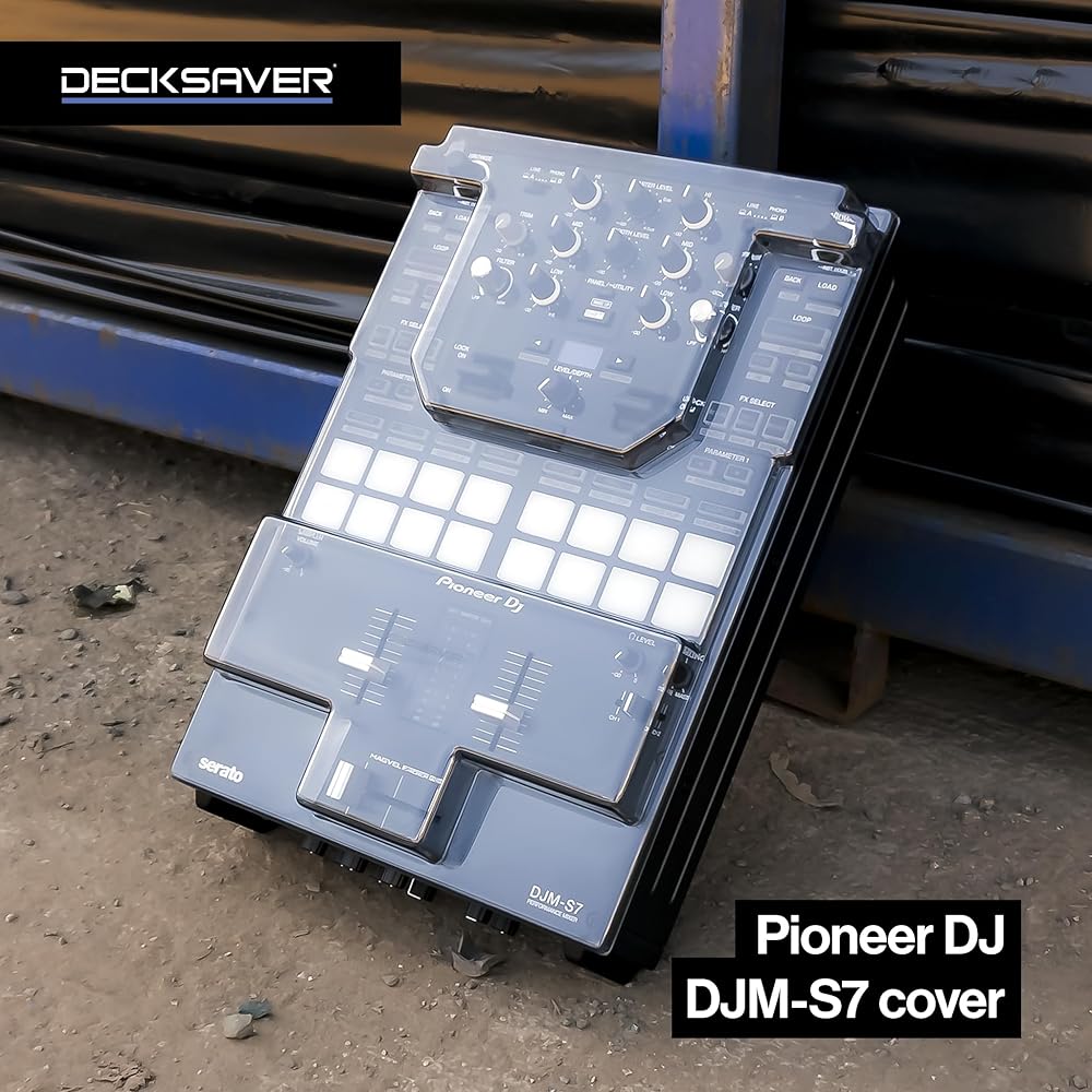 Decksaver Cover, Compatible with Pioneer DJM-S7, Protection for DJ