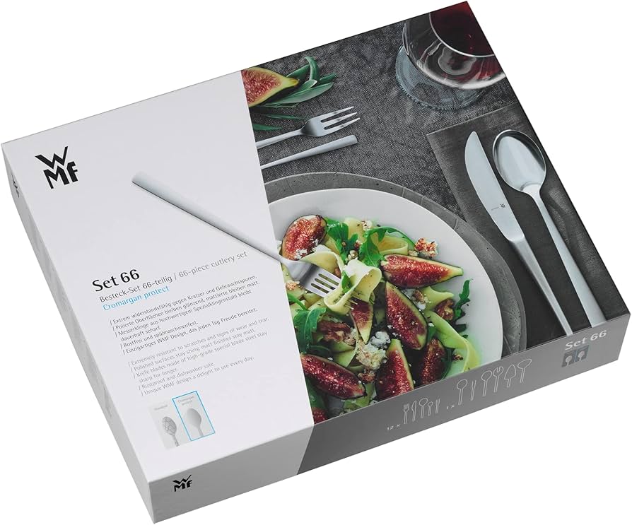 Amazon.com | WMF Kult Cromargan Protect Cutlery Set for 12 People