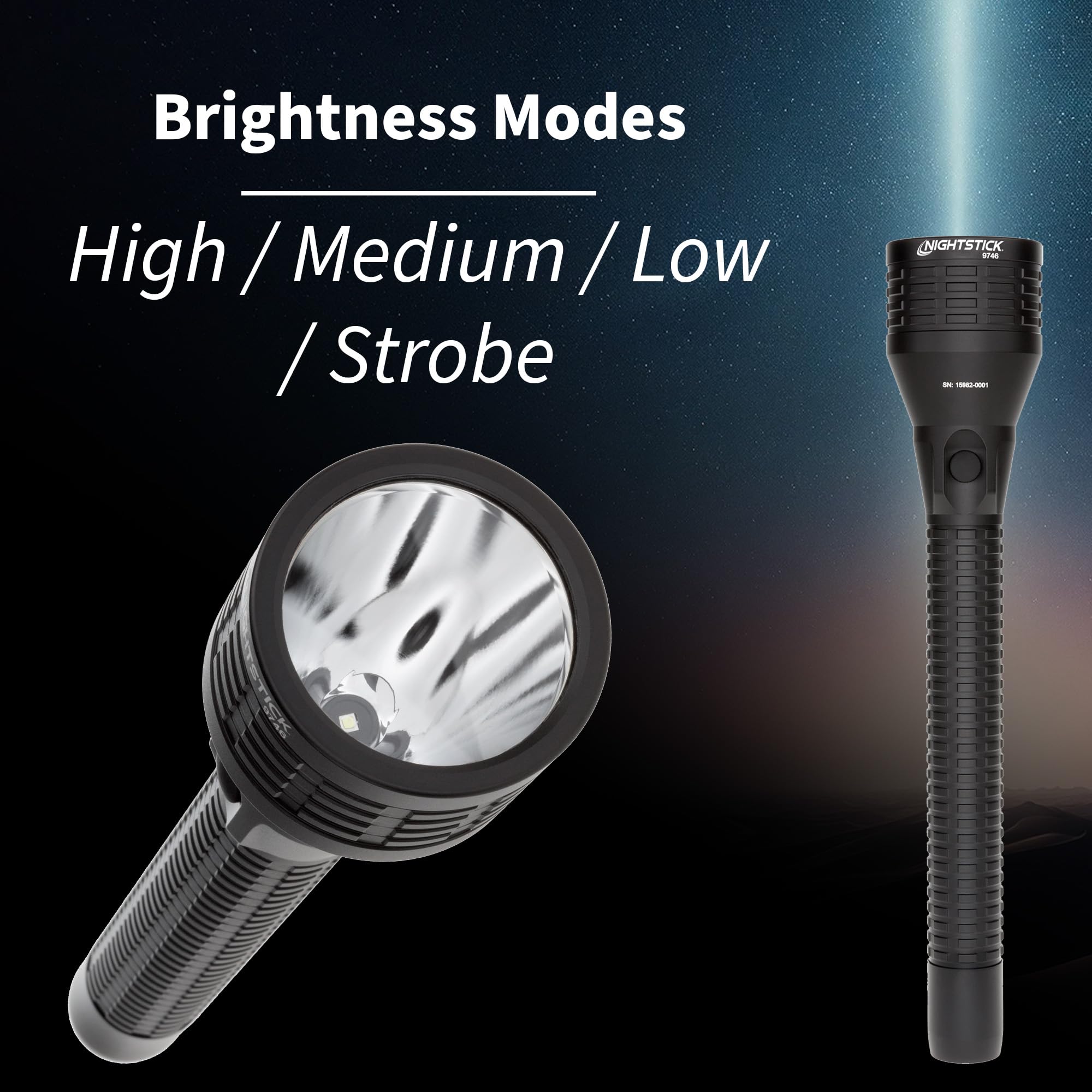 Nightstick NSR-9746XL Metal Multi-Function Full-Size Rechargeable