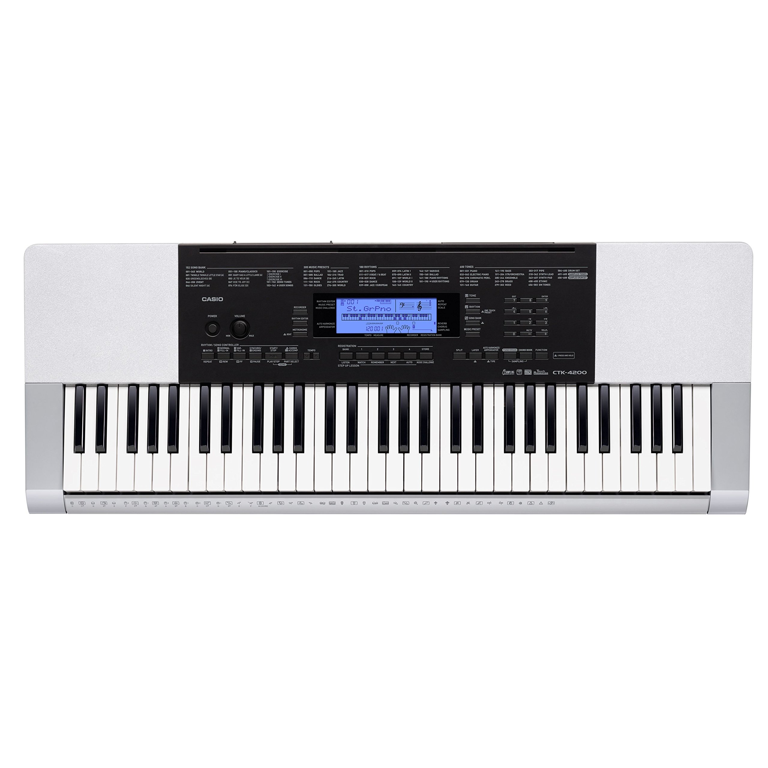 Amazon | カシオ 電子キーボード 61標準鍵 ベーシックタイプ CTK-4200