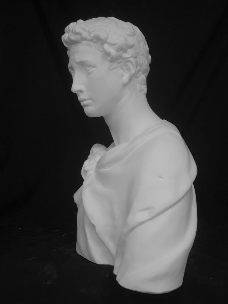 Amazon.co.jp: 石膏像 K－130 聖ジョルジョ胸像 H．67cm