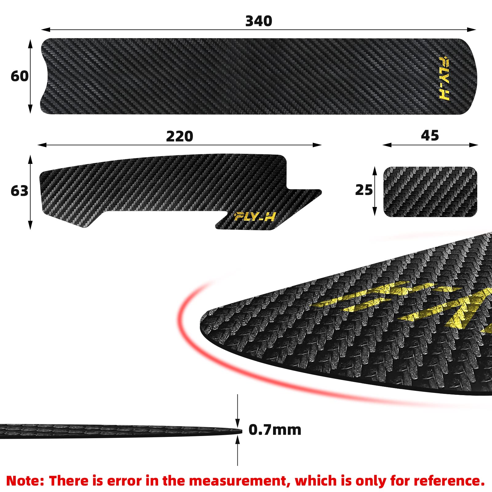 Amazon.com : FLY_H Bicycle Frame Protection Sticker Tape Bike