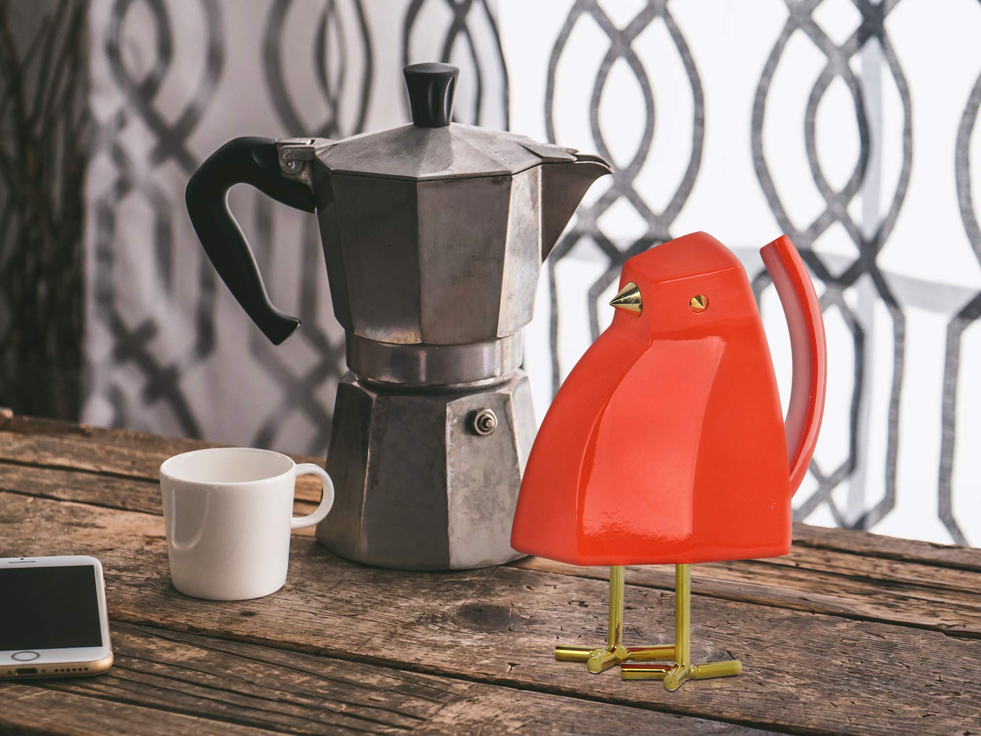 Amazon.co.jp: World Art TW60282 樹脂彫刻 オレンジバード 樹脂