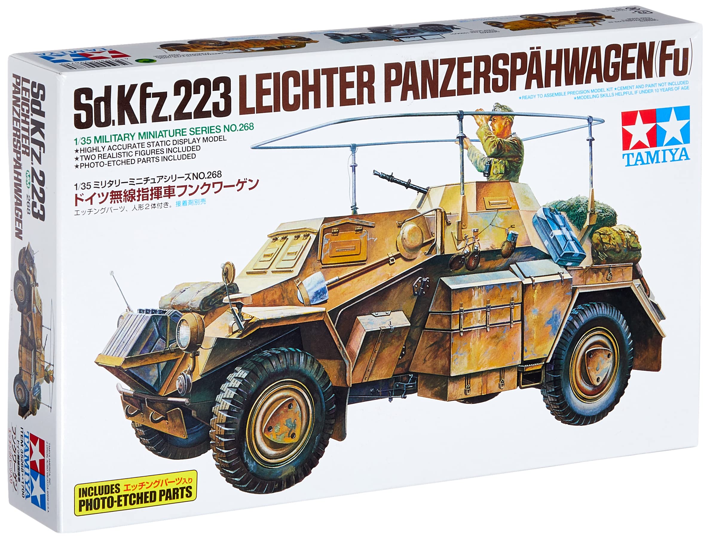 Amazon.com: Tamiya 300035268 1: 35 WWII Special Vehicle 223 Light