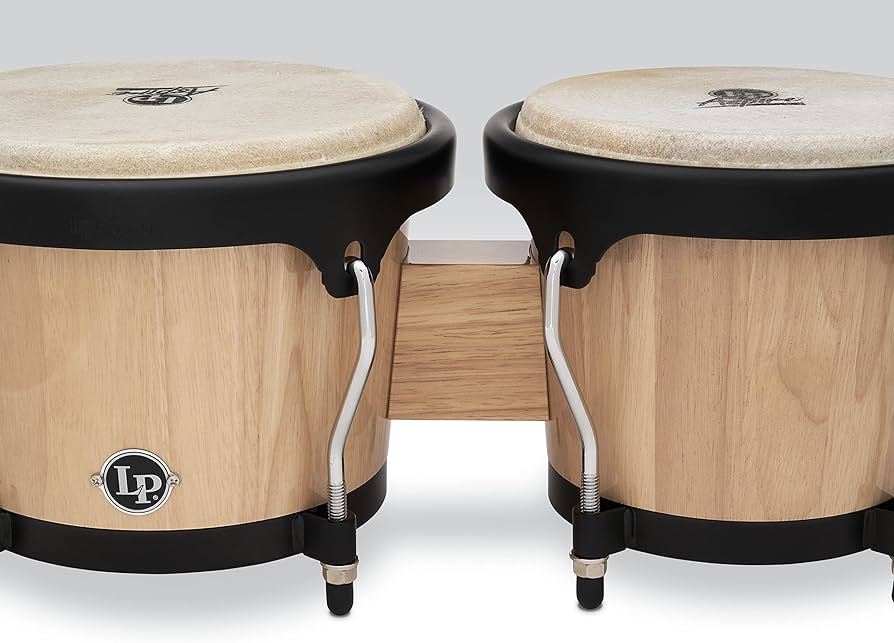 Amazon | LP エルピー ボンゴ Aspire Wood Bongos Black Hardware