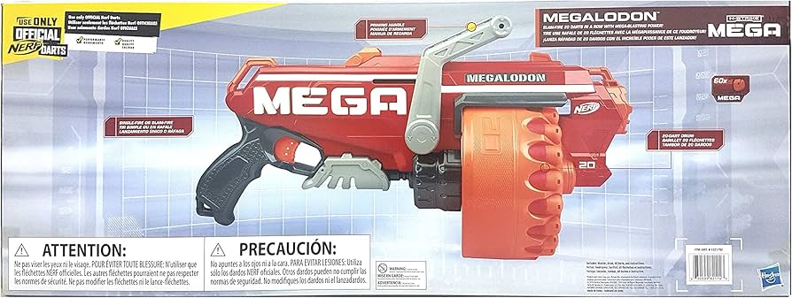 Amazon.co.jp: ナーフ メガロドン メガ トイ ブラスター メガパック 20