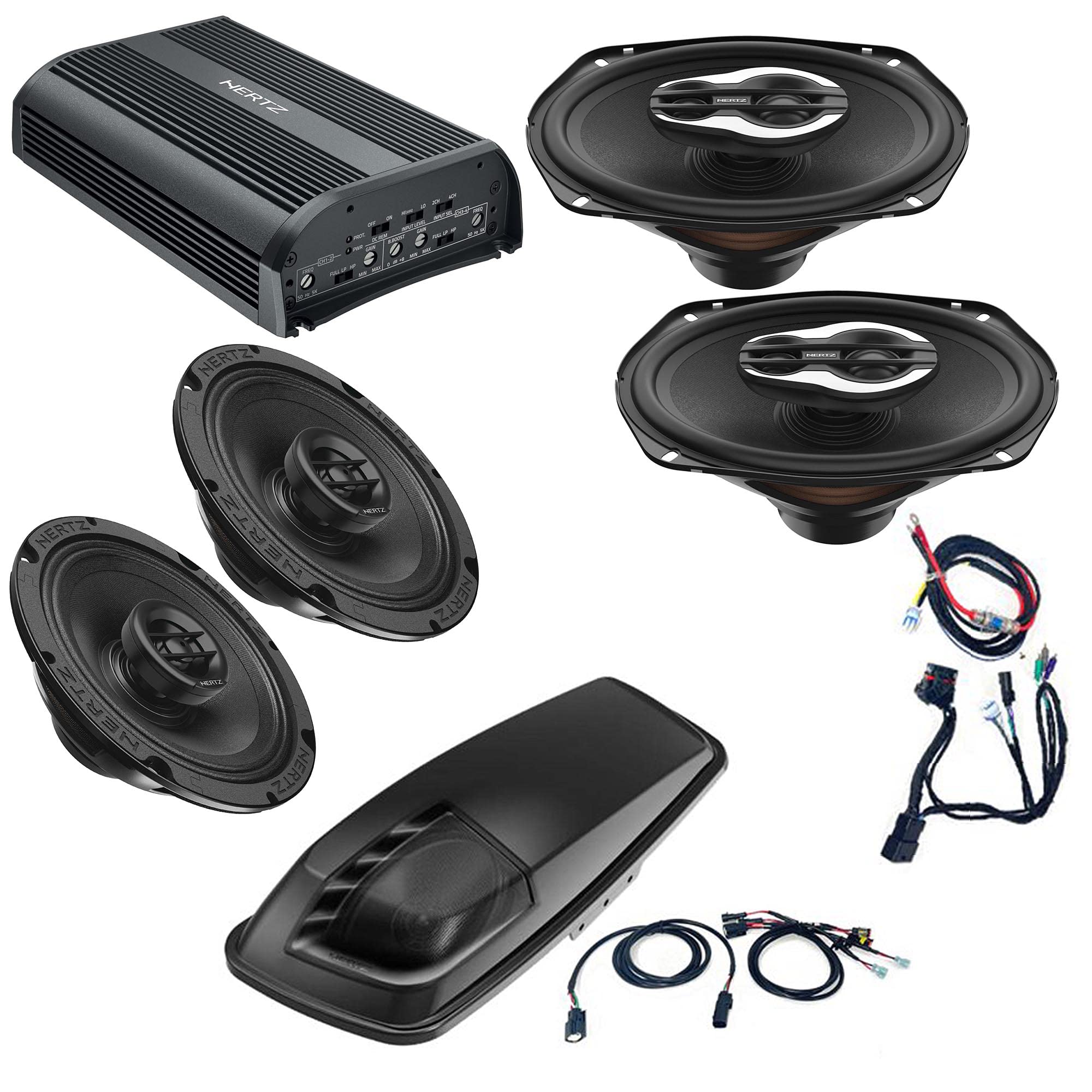 Amazon.com: Hertz HSP3 Plug and Play 4 Speaker Kit with Saddlebag