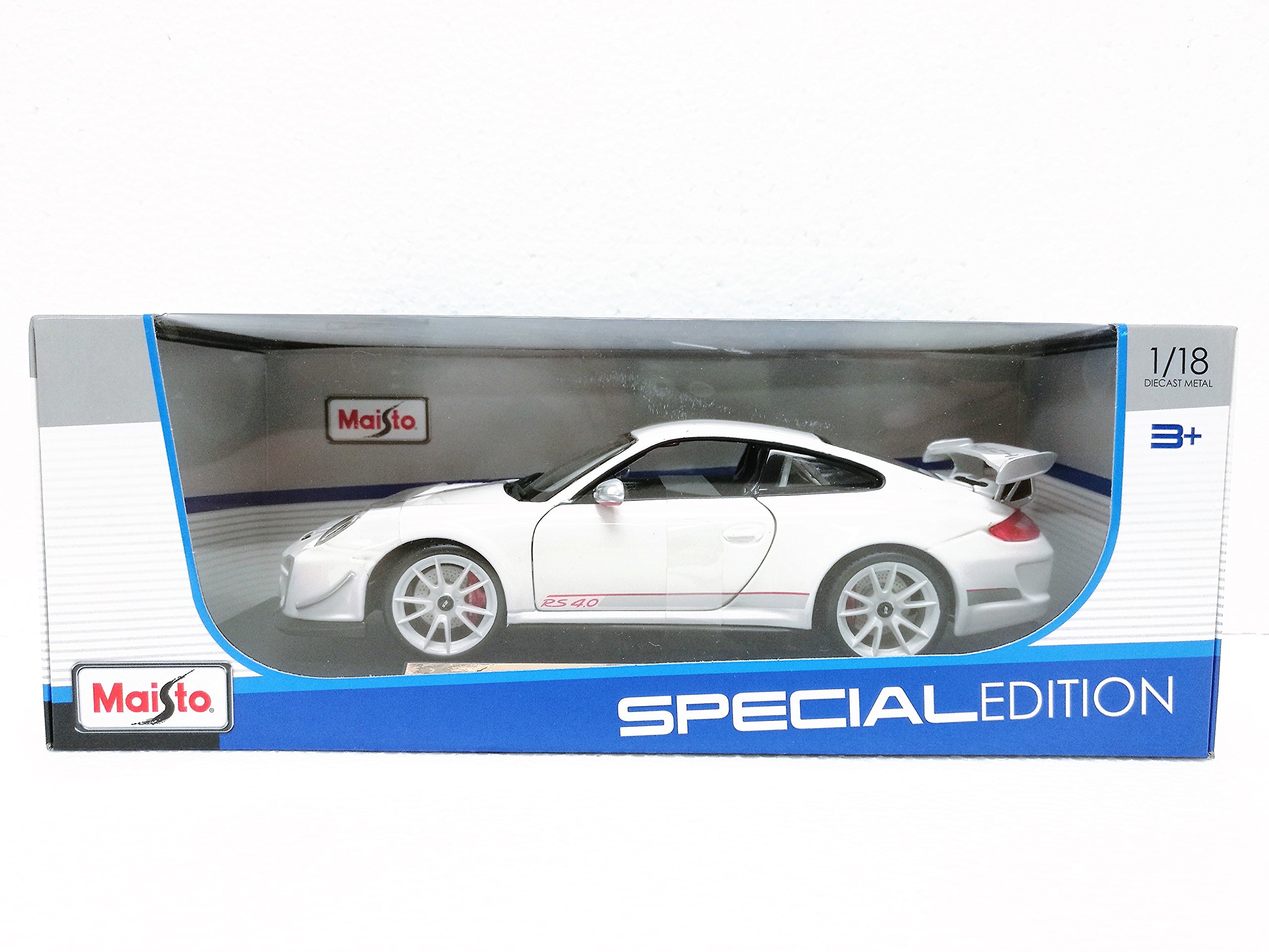 Amazon | Maisto White Porsche 911 GT3 RS 4.0 - 1:18 Diecast Model
