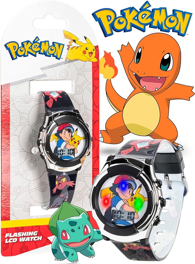 Amazon | ポケモン ボーイズ クォーツウォッチ プラスチックストラップ