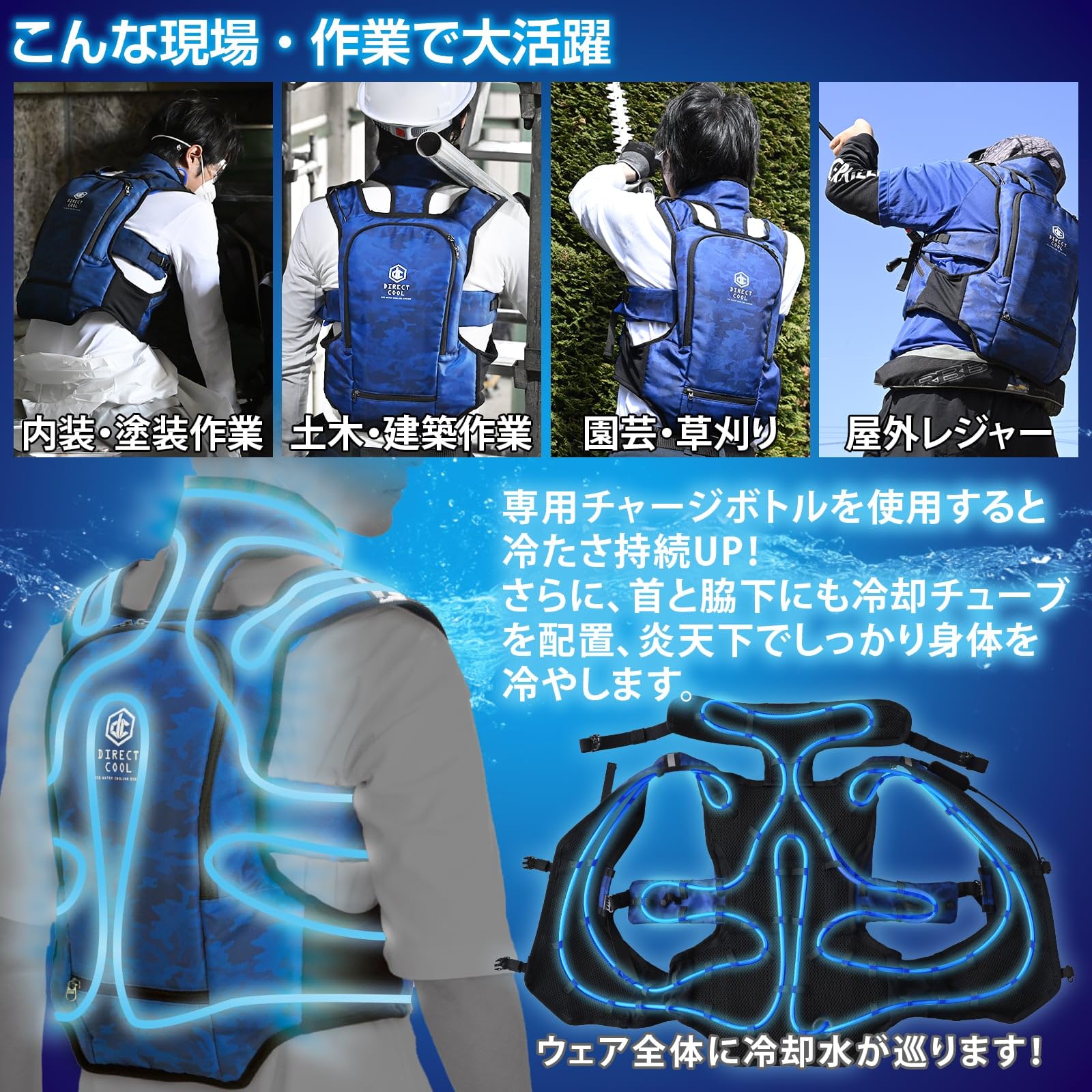 Amazon.co.jp: 山善(YAMAZEN) 水冷服 【2025年モデル】 ベスト 本体