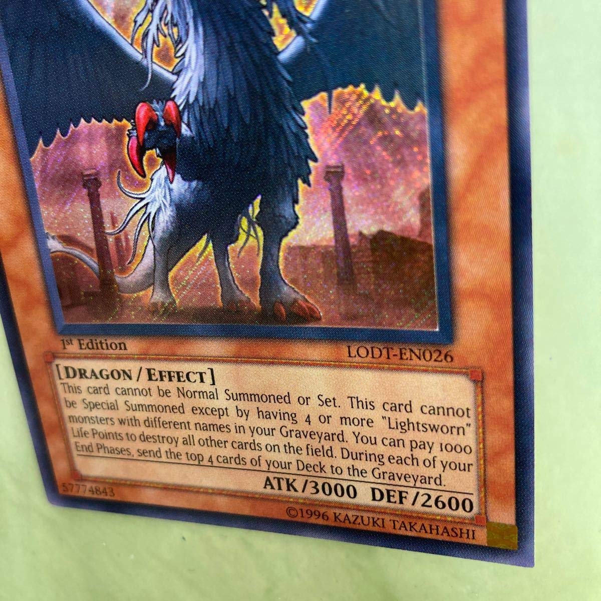 Amazon.co.jp: 裁きの龍英語版シークレットレア米1stシクレア英語光