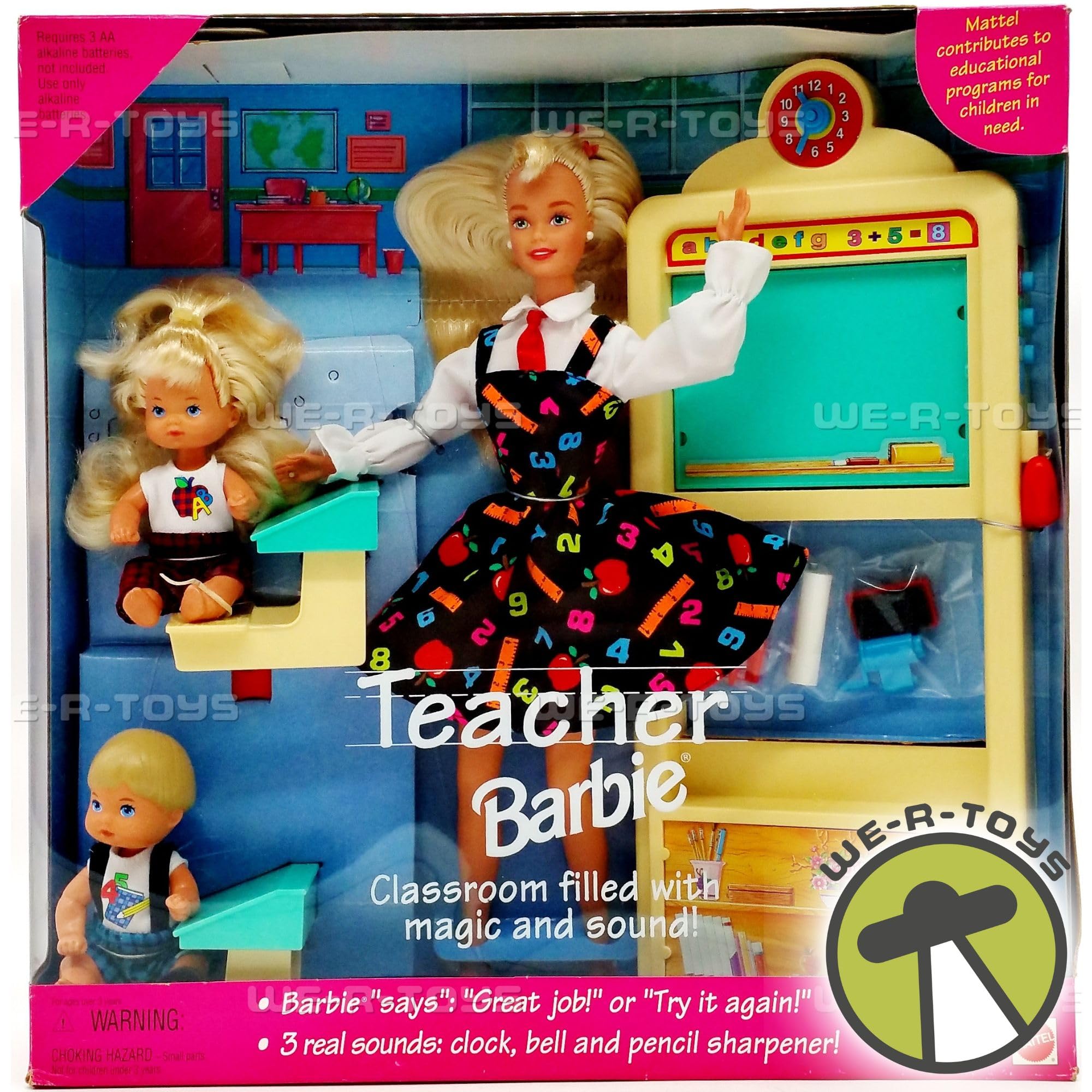 Amazon.com: 1995 Barbie Teacher & Students Gift Set (All blonde
