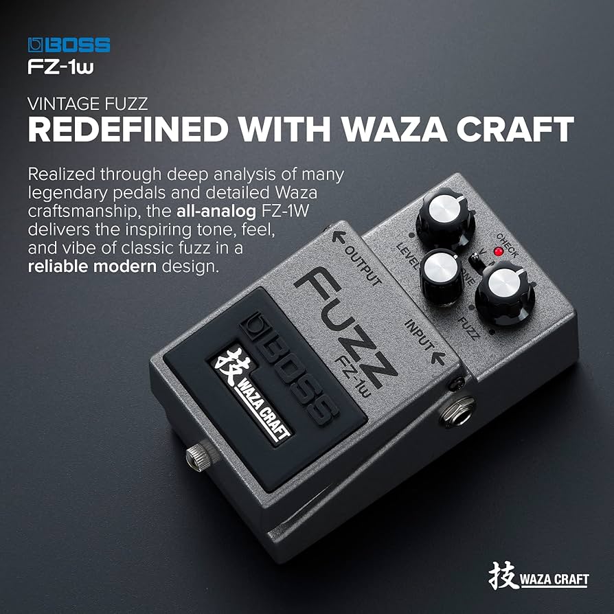 Amazon.com: BOSS FZ-1w FUZZ –Distortion Effects Pedal. All-Analog