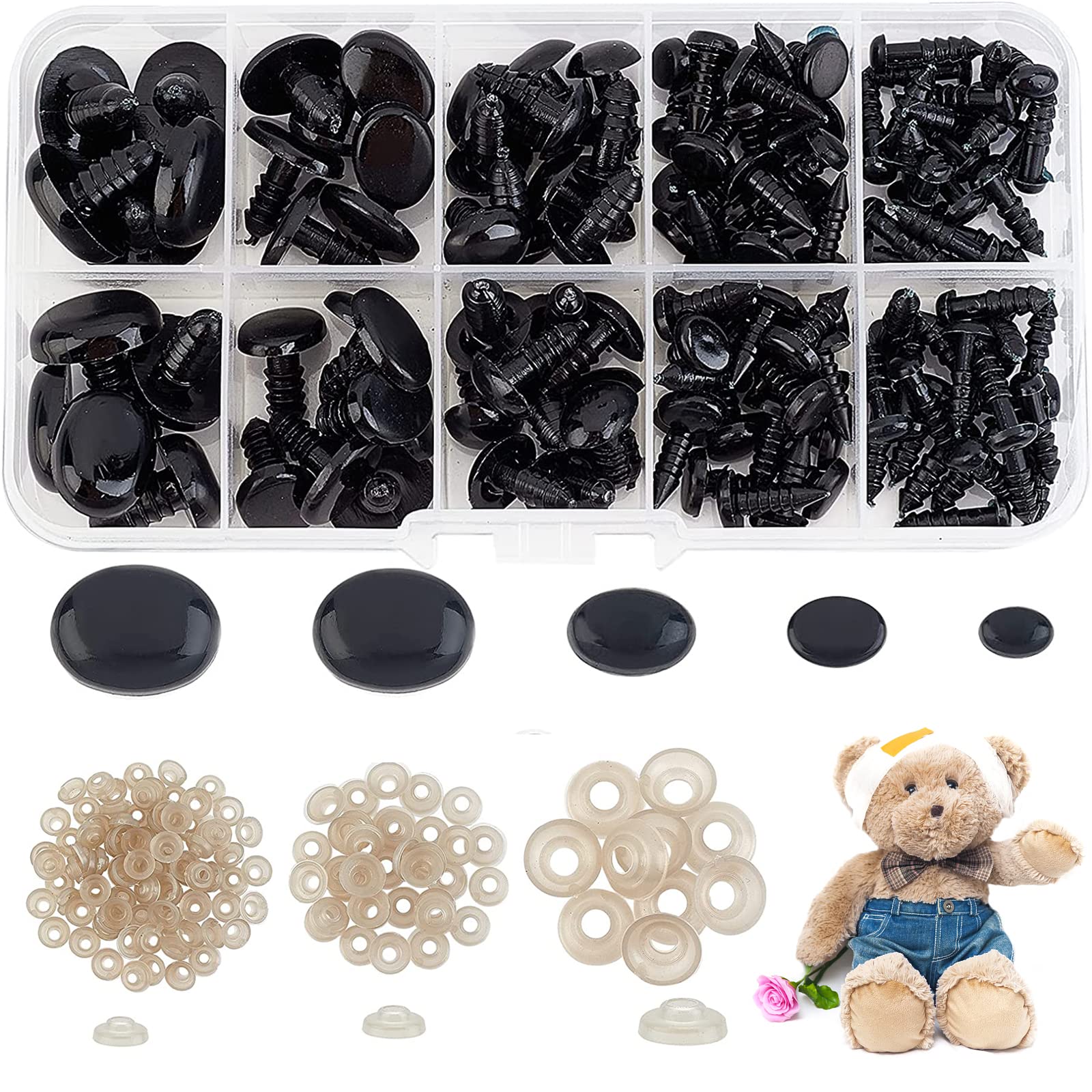 Amazon.co.jp: SUPERFINDINGS 楕円形 さし目 ぬいぐるみ目 動物