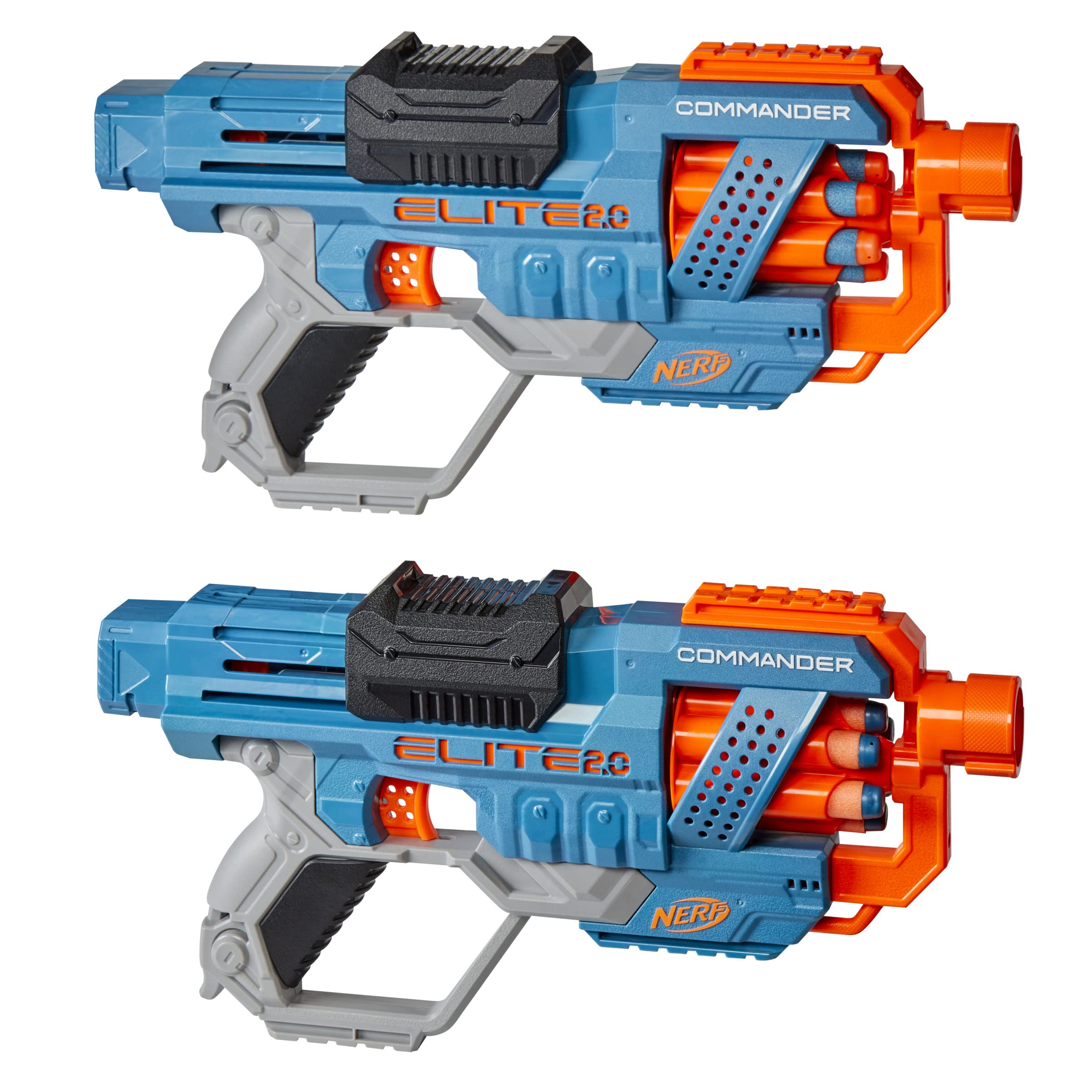 Amazon.com: Nerf Elite 2.0 Commander RD-6, 2 Pack : Toys & Games
