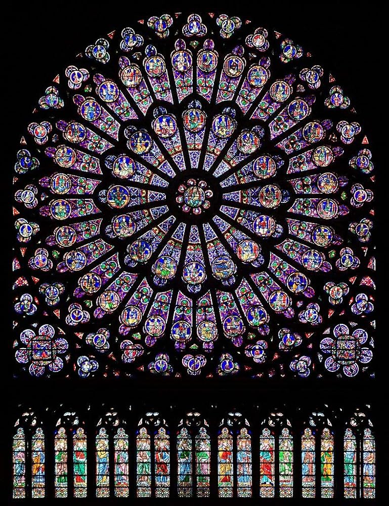 Amazon | バラ窓 ペンダントチャーム パリノートルダム大聖堂 18金