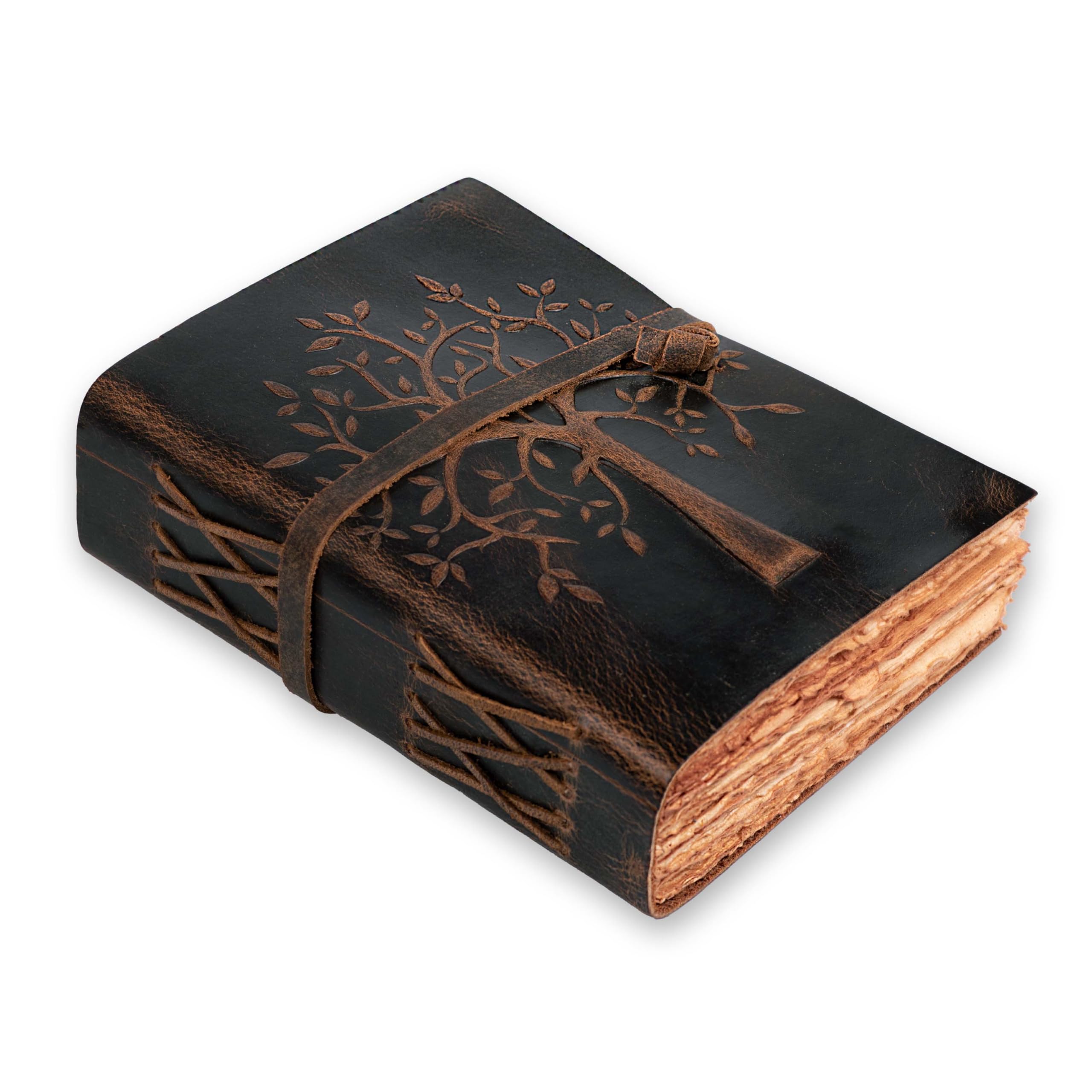 Amazon.co.jp: LEATHER VILLAGE Tree of Life ジャーナル ノートブック