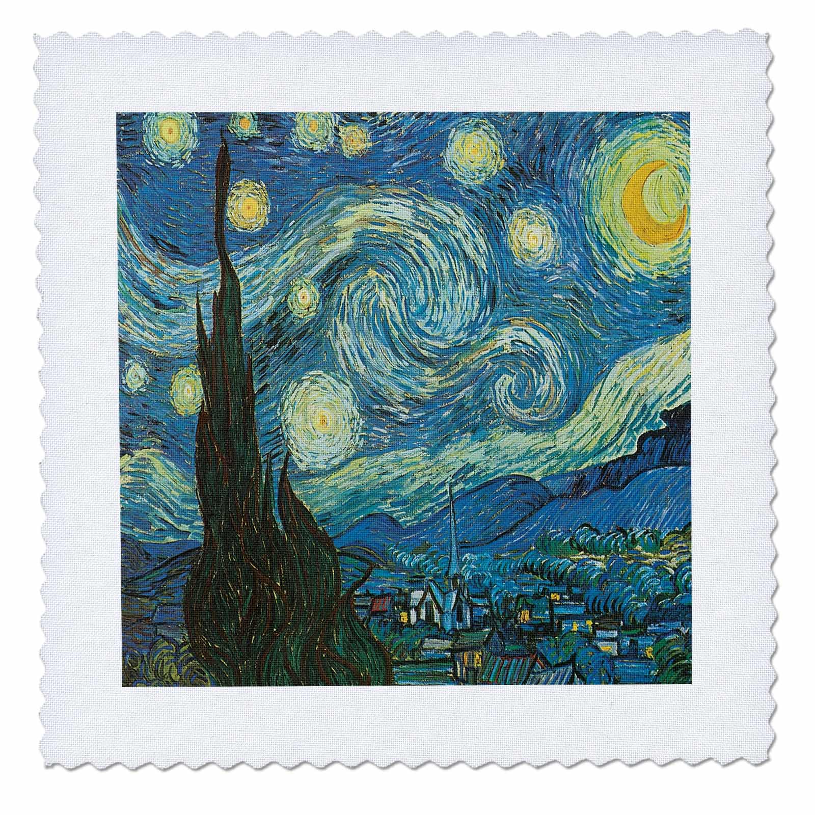 Amazon.com: 3dRose qs_128155_4 The Starry Night by Vincent Van