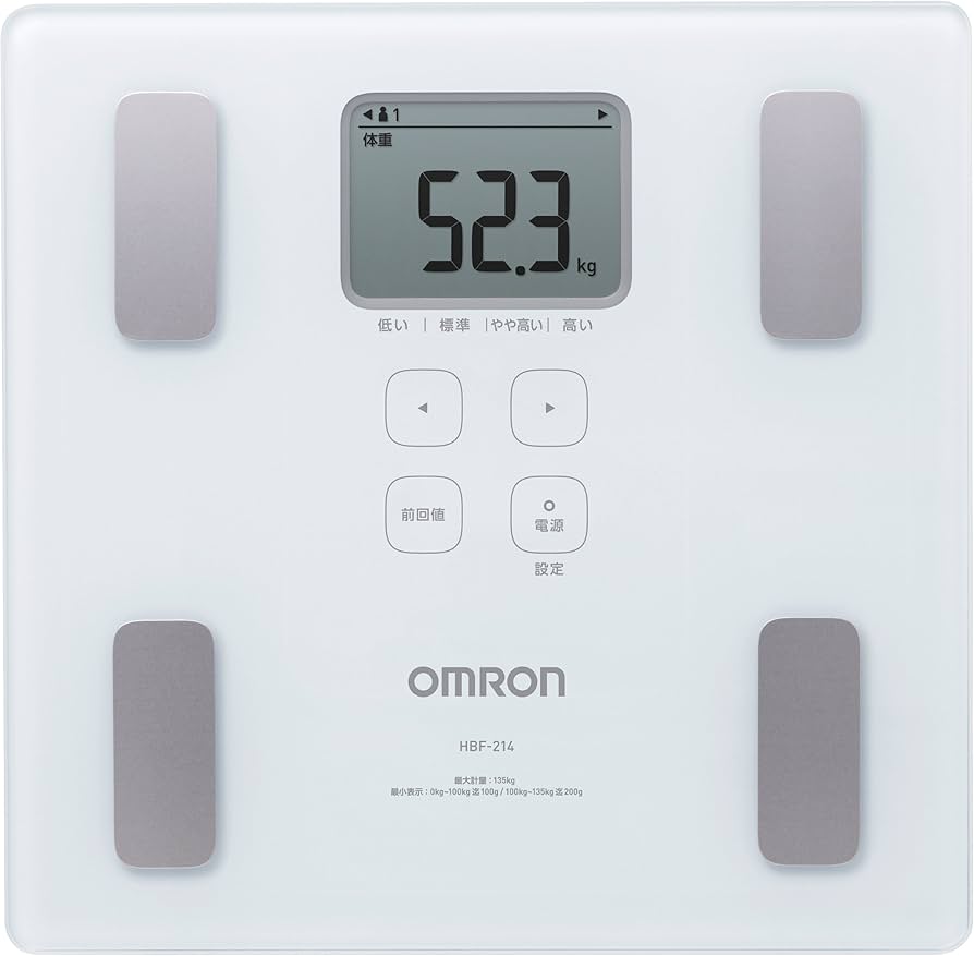 Amazon | オムロン 体重 体組成計 カラダスキャン ホワイト HBF-214-W