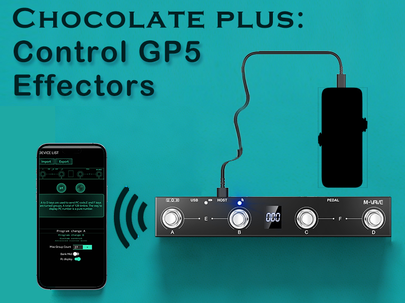 Amazon.com: M-VAVE Chocolate Plus Wireless MIDI Foot Controller 4