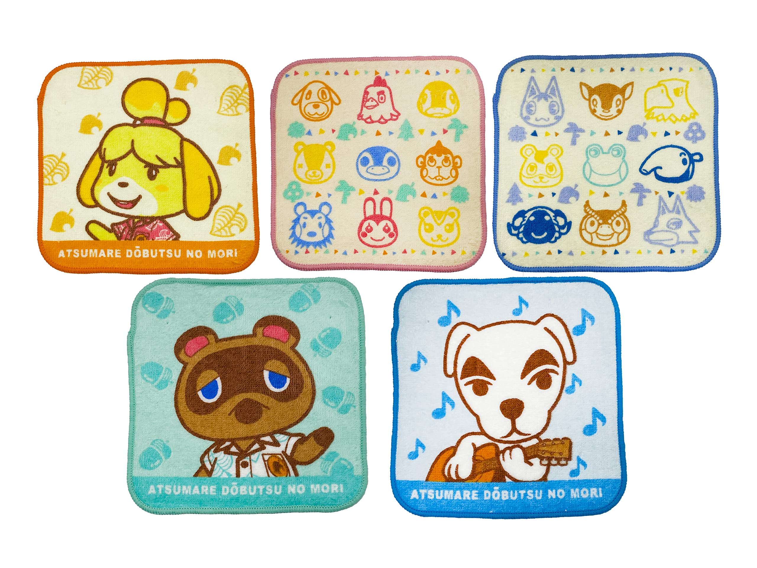 Amazon｜丸眞 ミニタオル 5枚組 任天堂 どうぶつの森 いつもいっしょに