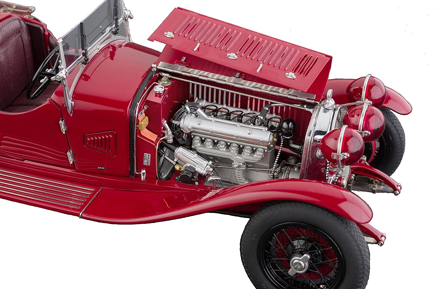 Amazon | Alfa Romeo 6 C 1750 Gran sport、ダークレッド、RHD、1930