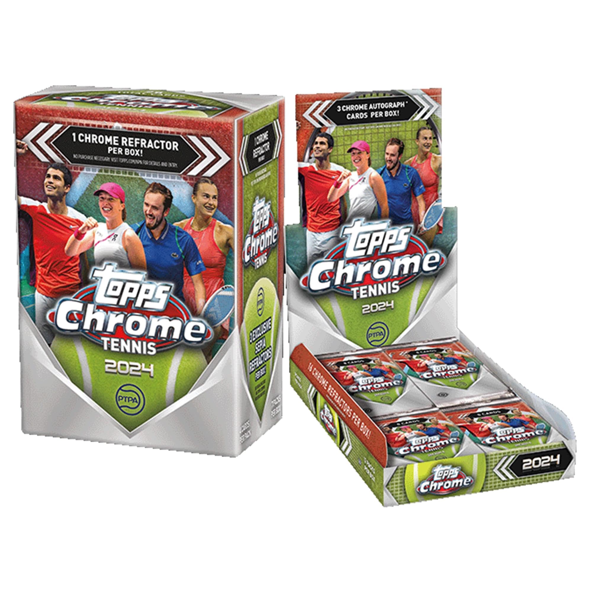 Amazon.com: 2024 Topps Chrome Tennis Trading Card Blaster Box