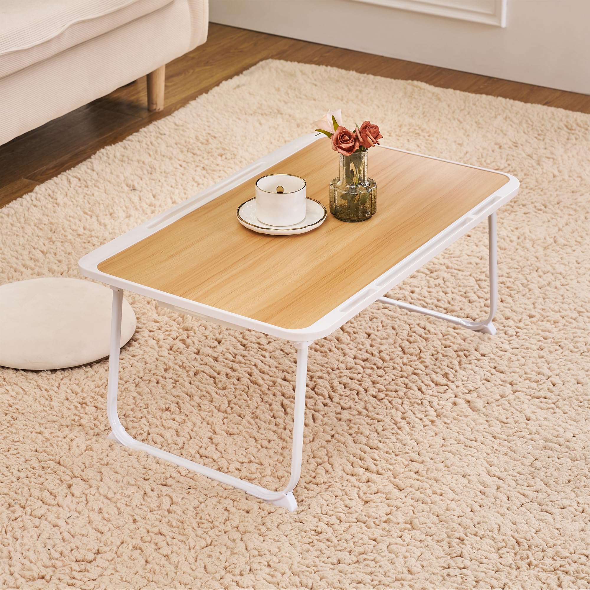 Amazon.co.jp: VECELO ローテーブル 折り畳み 座卓 小さい机 ちゃぶ台