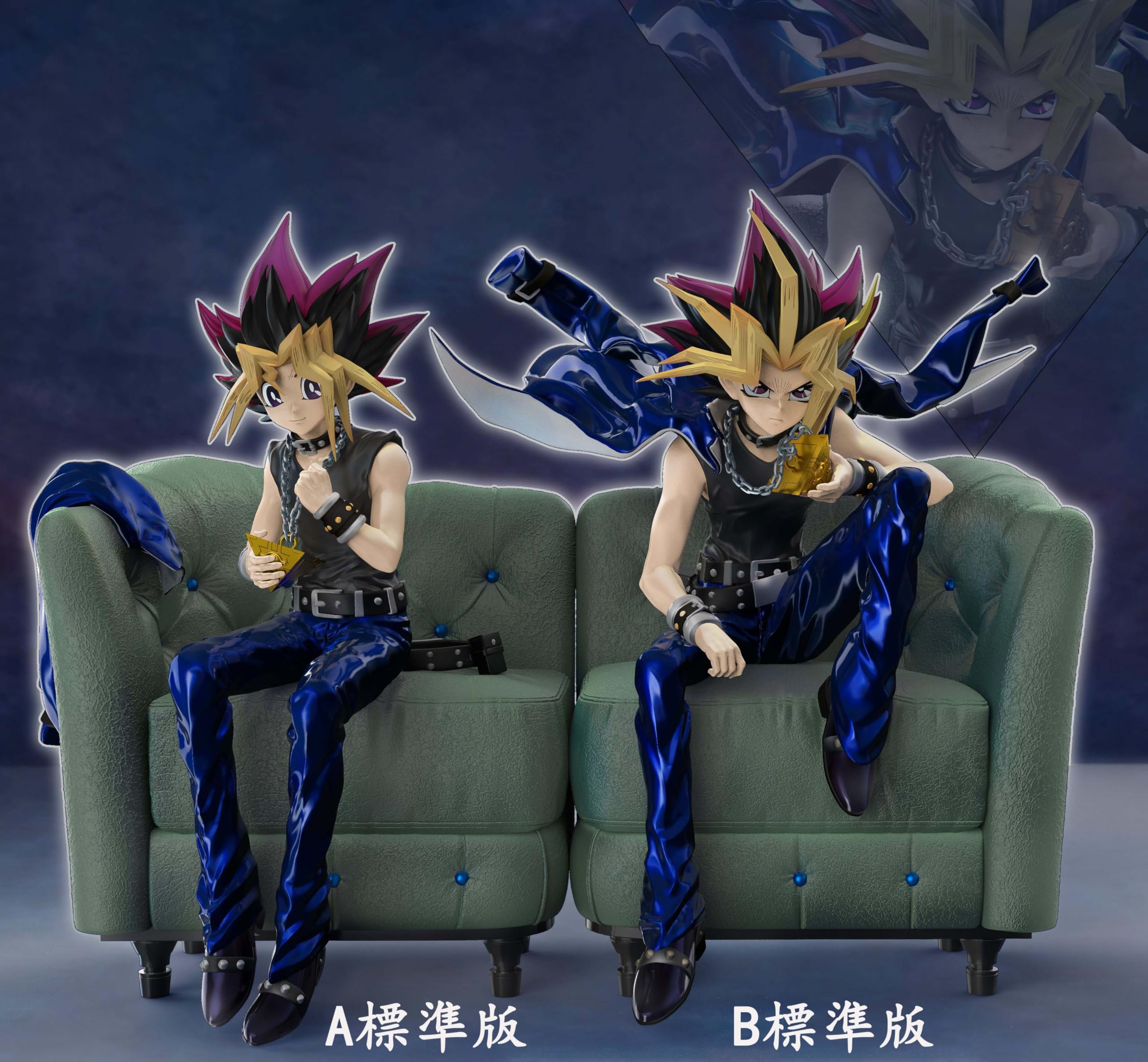 遊戯王 武藤 双六 ガレージキット ガレキ スタチュー ① 遊戯王 武藤