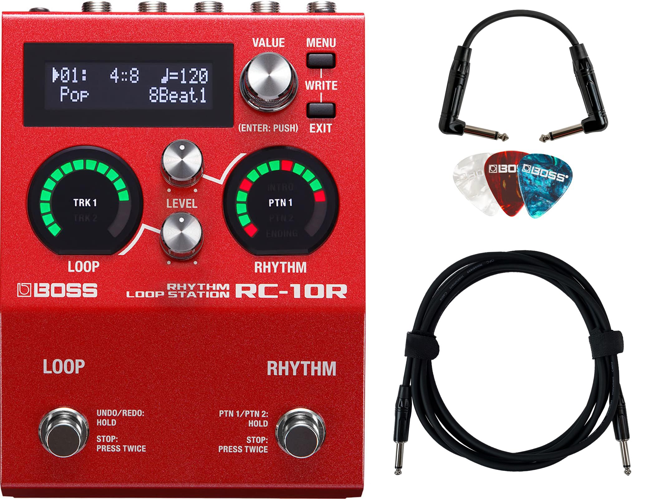 Amazon.com: Boss RC-10R Rhythm Loop Station Bundle with Gearlux