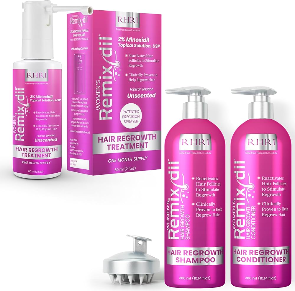 Amazon.com : Remixidil Minoxidil 2% Women's Spray + Hair Growth