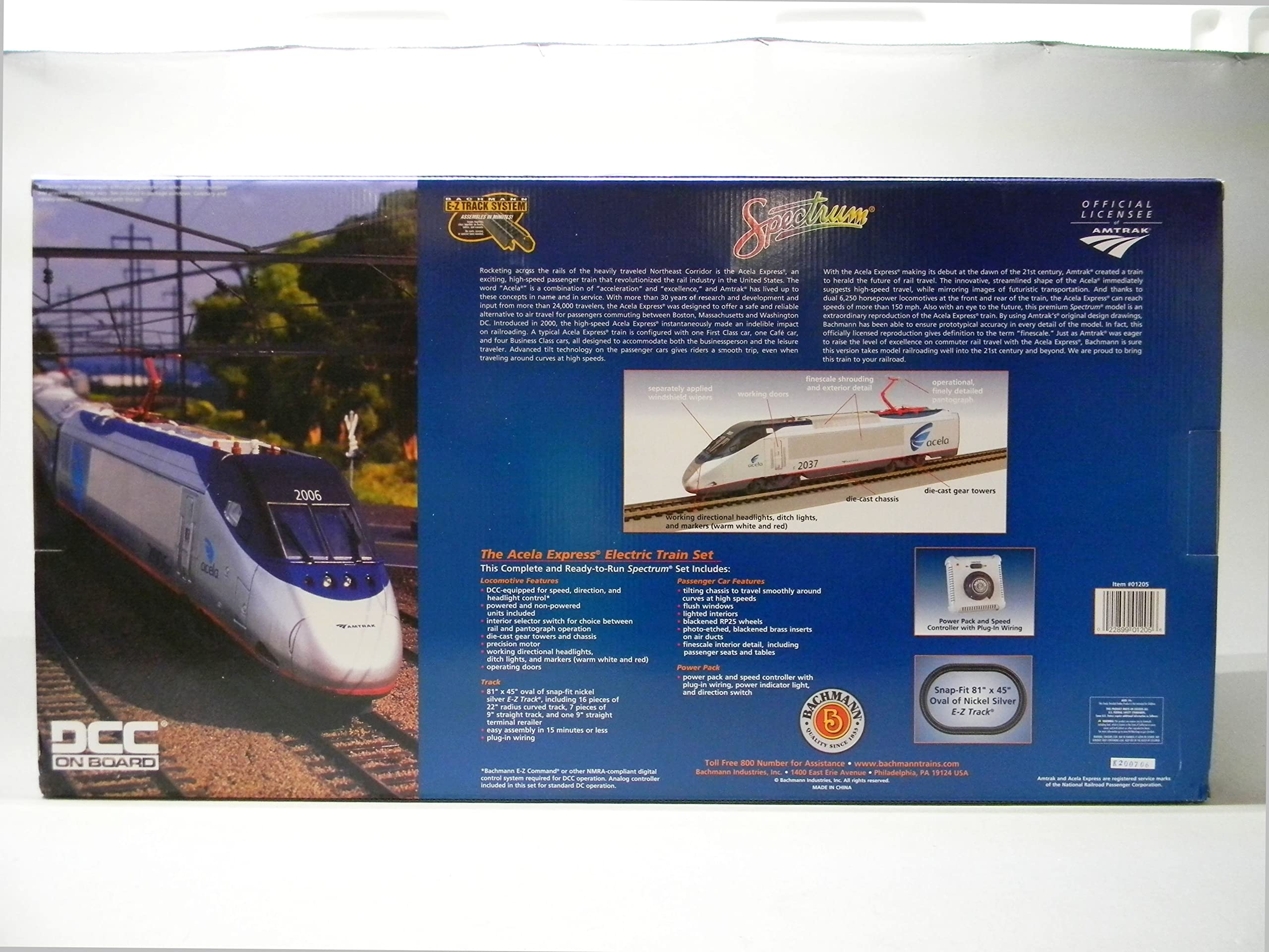 Amazon | Bachmann Trains - Amtrak Acela DCC Equipped Ready to Run