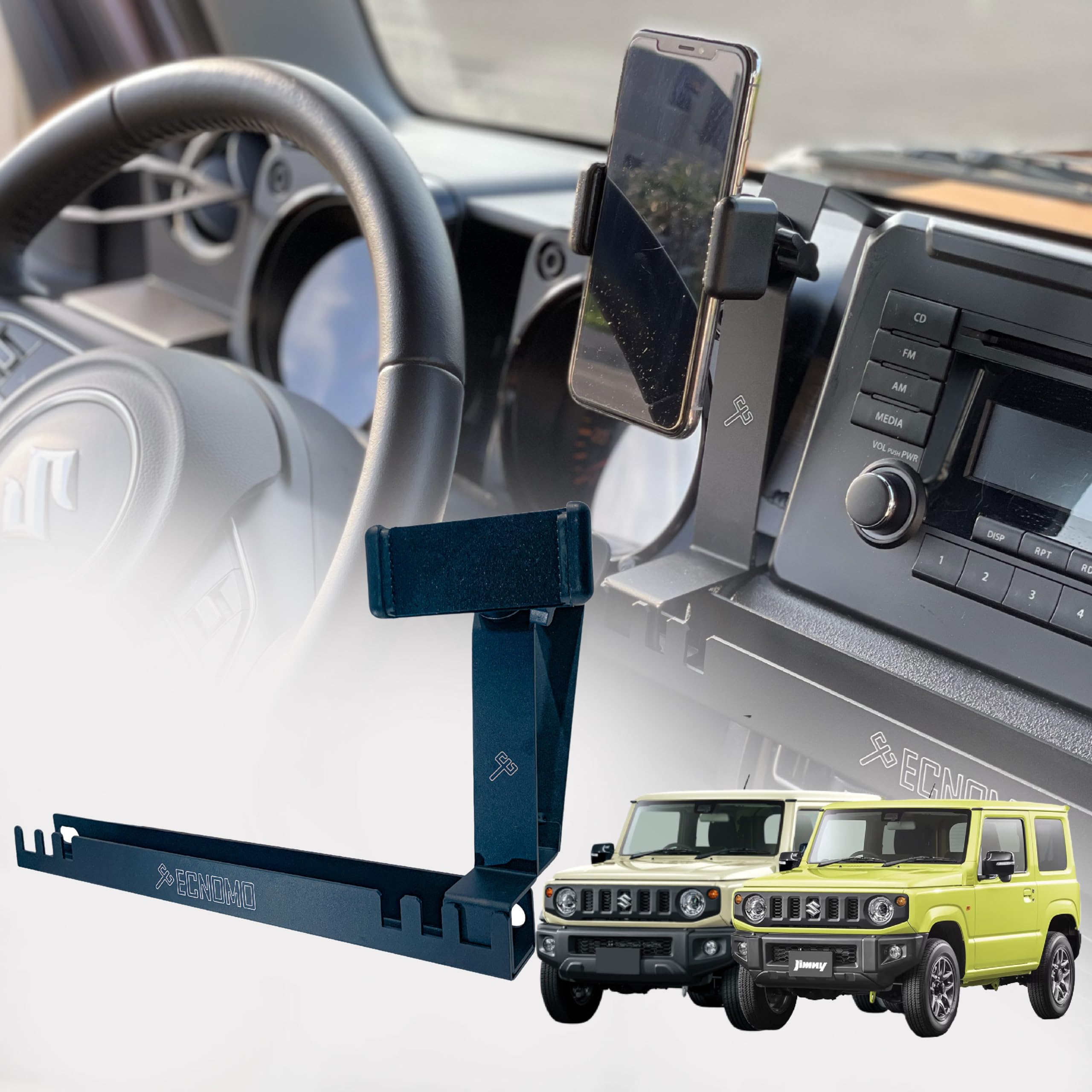 Amazon.co.jp: ECNOMO Suzuki Jimny スマホホルダー スズキ ジムニー