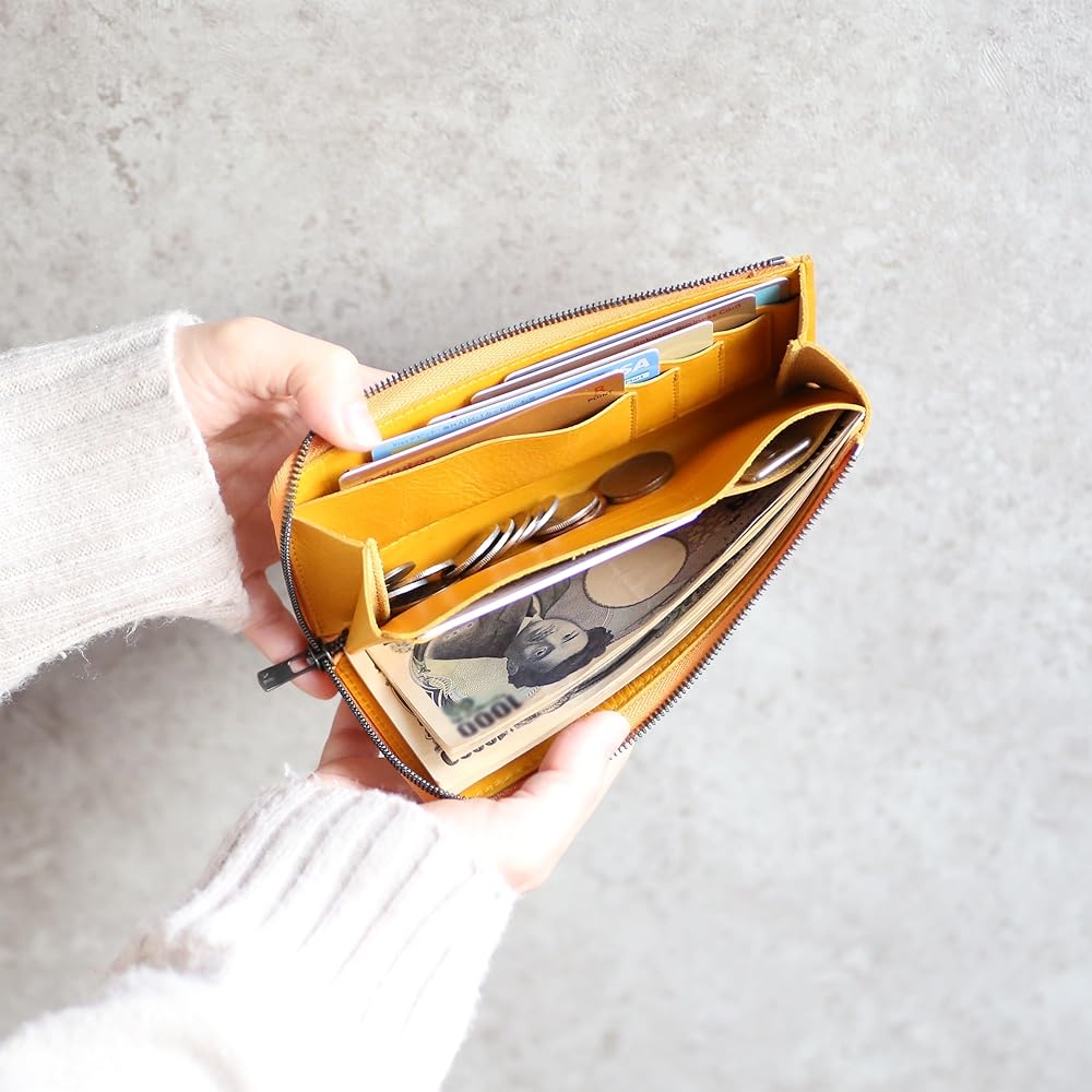 Amazon | [STATUSY] il modo ZIP 日本製 L字ファスナー 本革長財布