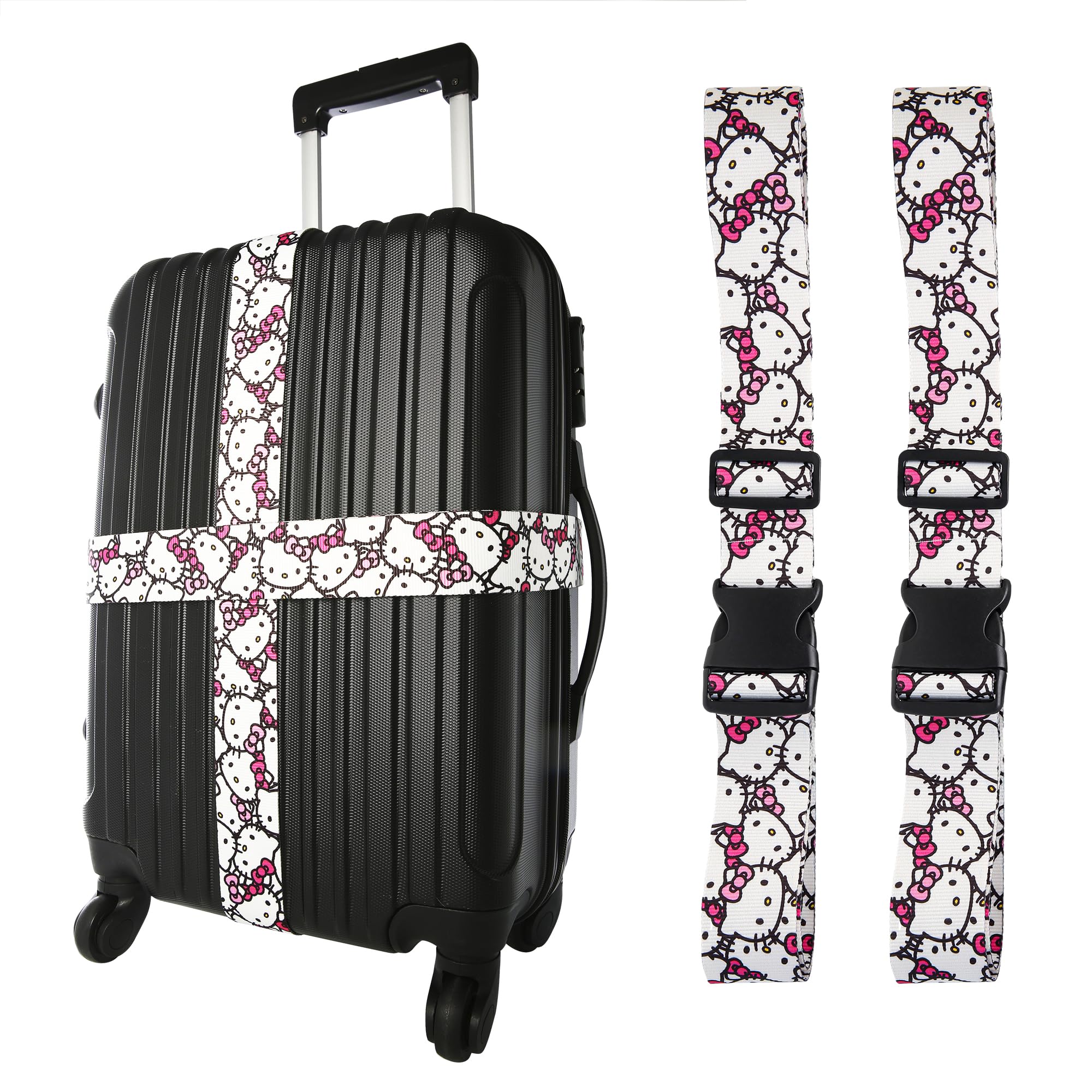 Amazon.com: Sanrio Hello Kitty Luggage Strap 2-Piece Set