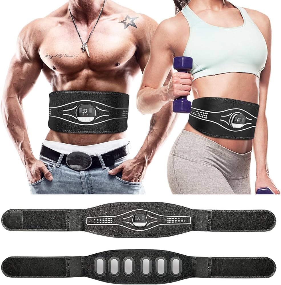 Amazon.co.jp: 腹筋ベルト EMS 最強モデル ジェルシート不要 腹筋