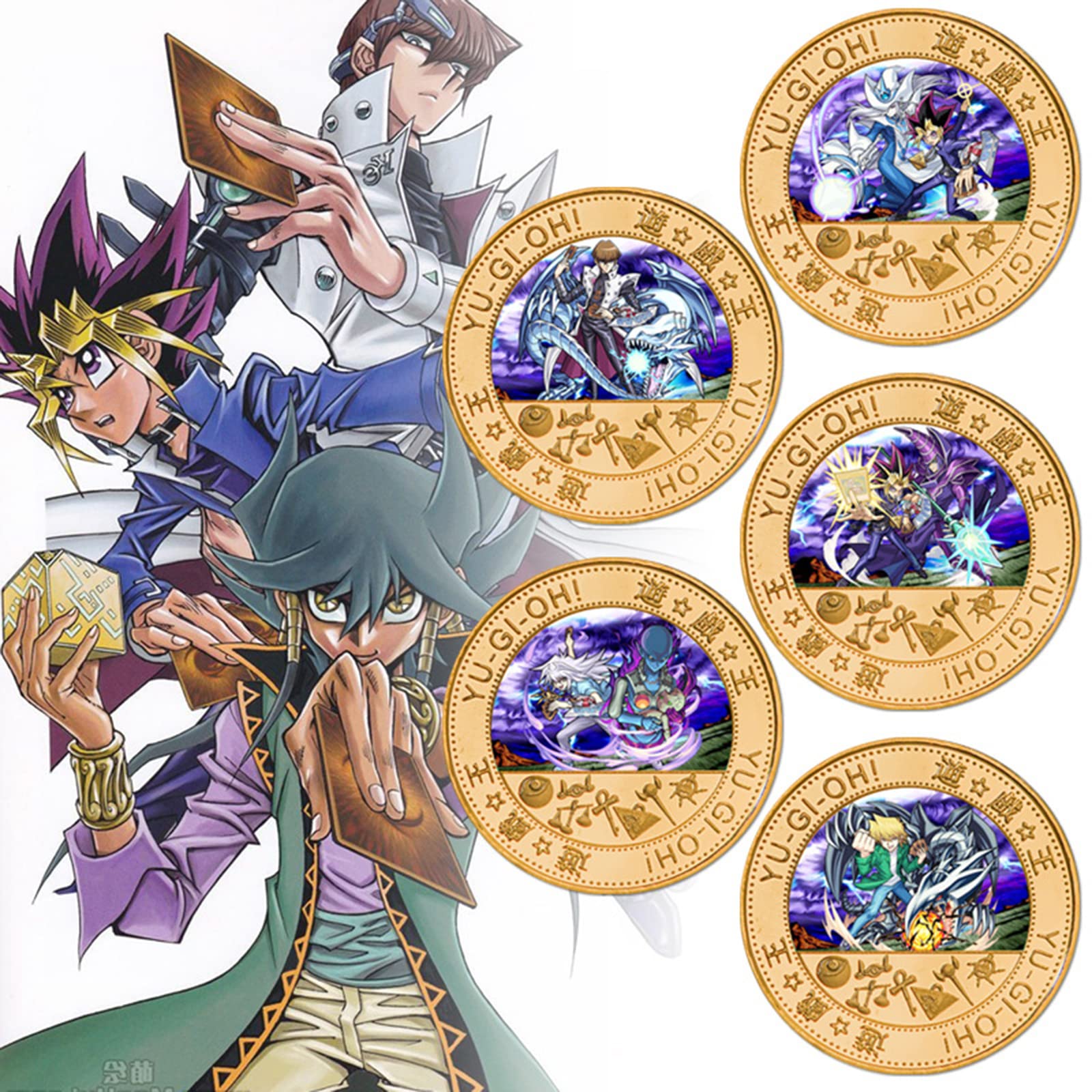 No.548 キャラデッキ5個セット 武藤遊戯 城之内 海馬 獏良マリク遊戯王