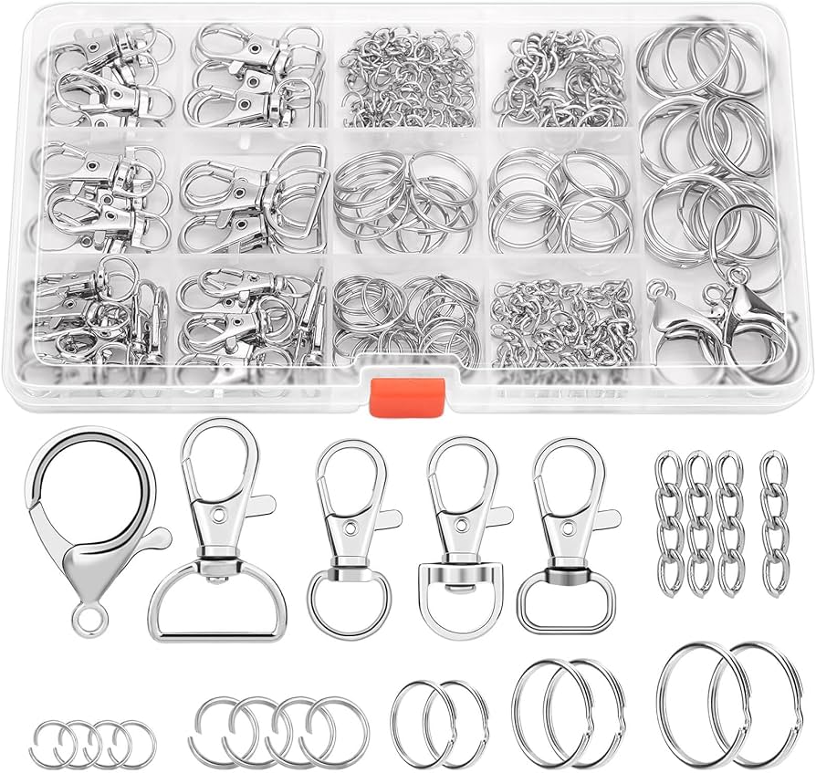Amazon.com: PAXCOO 300PCS Keychain Making Kit, Keychain Craft