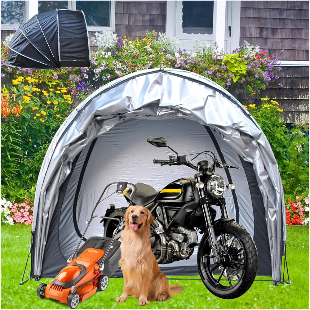 Amazon.co.jp: バイクガレージ 吊り下げ式 2-in-1 自転車 テント 2/3/4