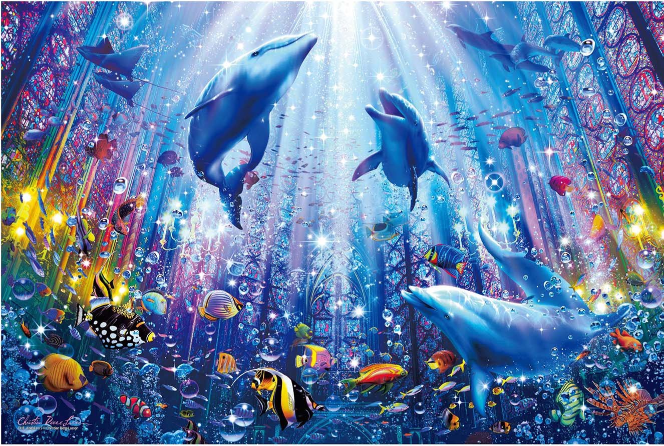 Amazon | 1000ピース ジグソーパズル ラッセン アンジェラス 【光る