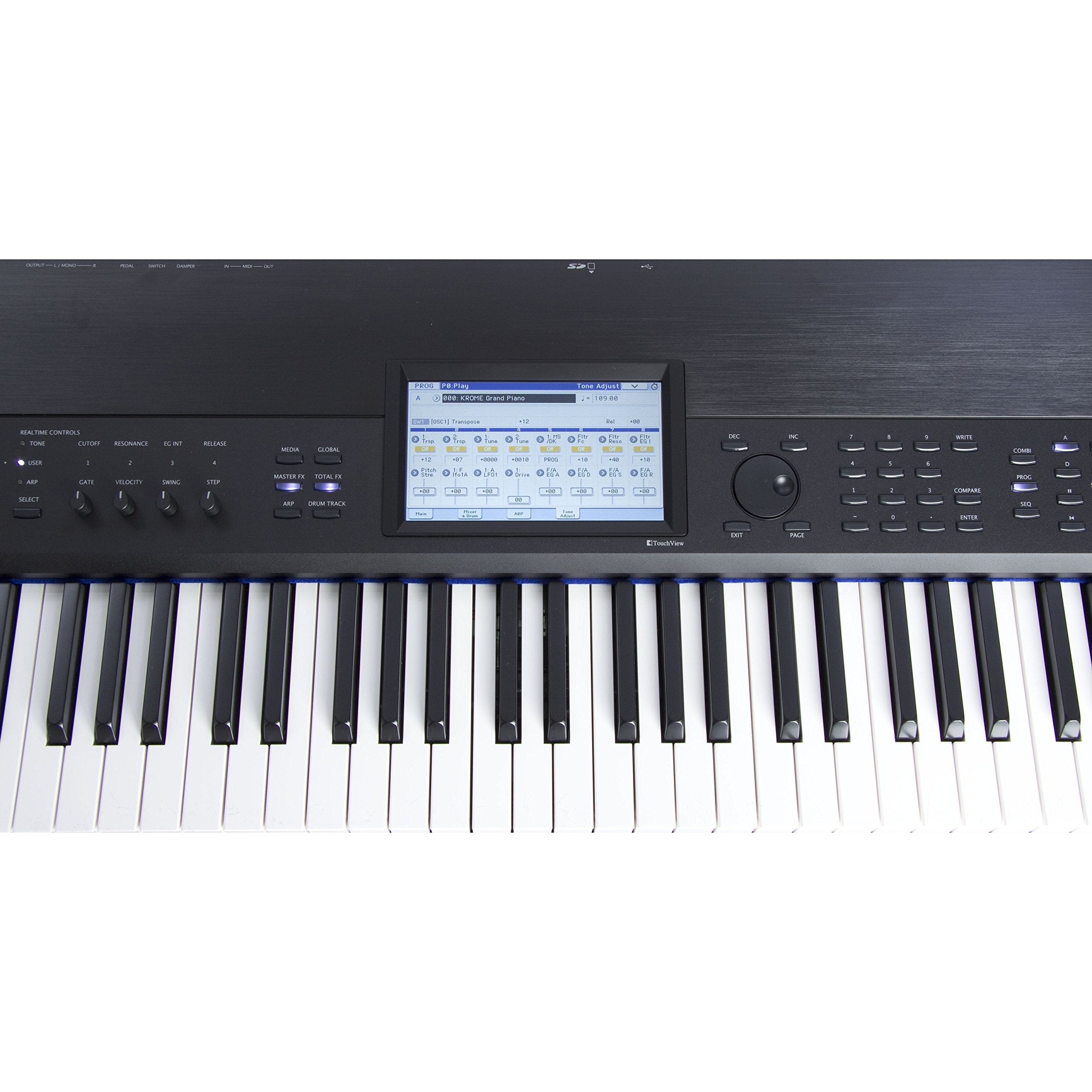 Amazon.co.jp: KORG キーボードシンセサイザー KROME-88 クローム 88鍵