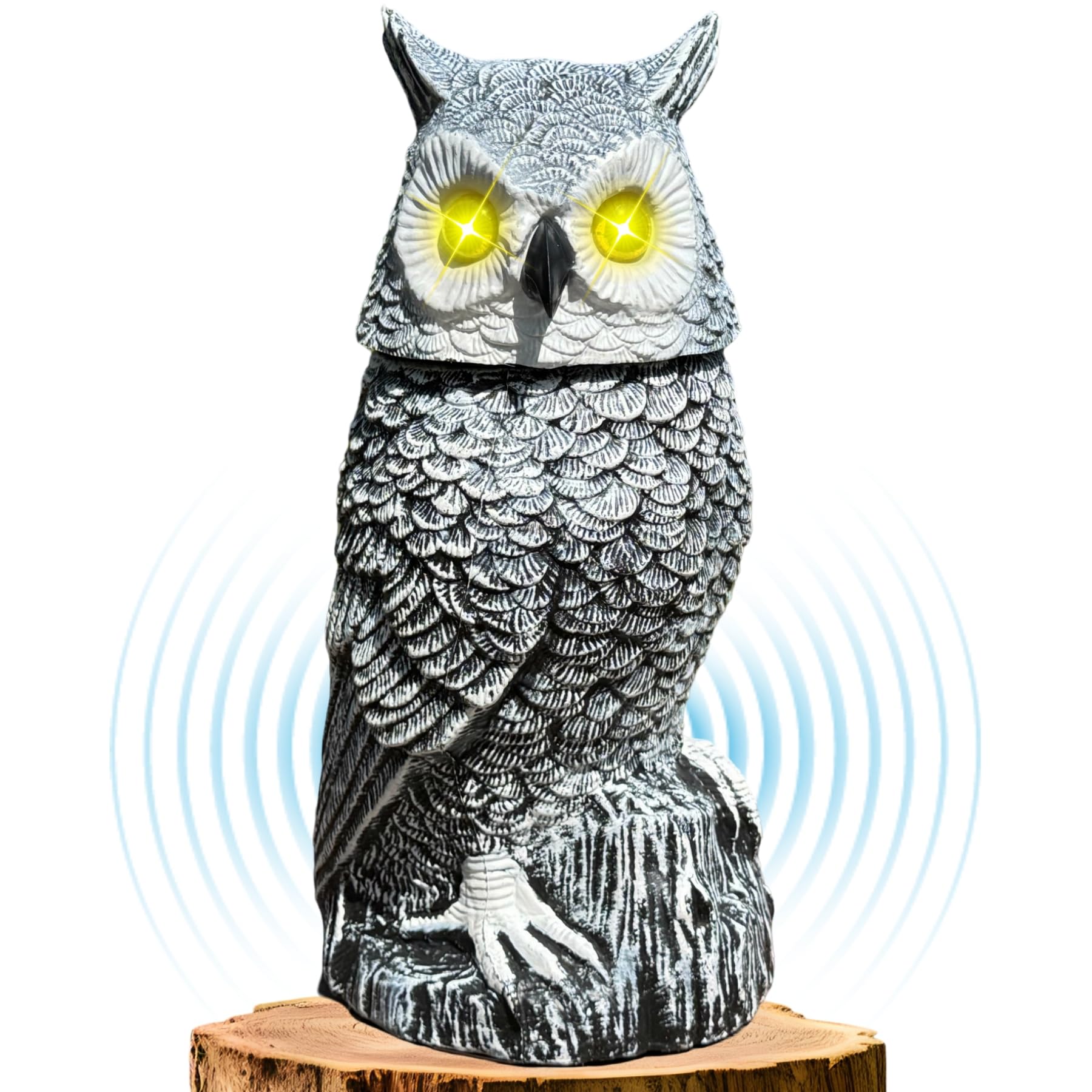 Amazon.com : Ugold Solar Powered Snow Owl with Glowing Eyes