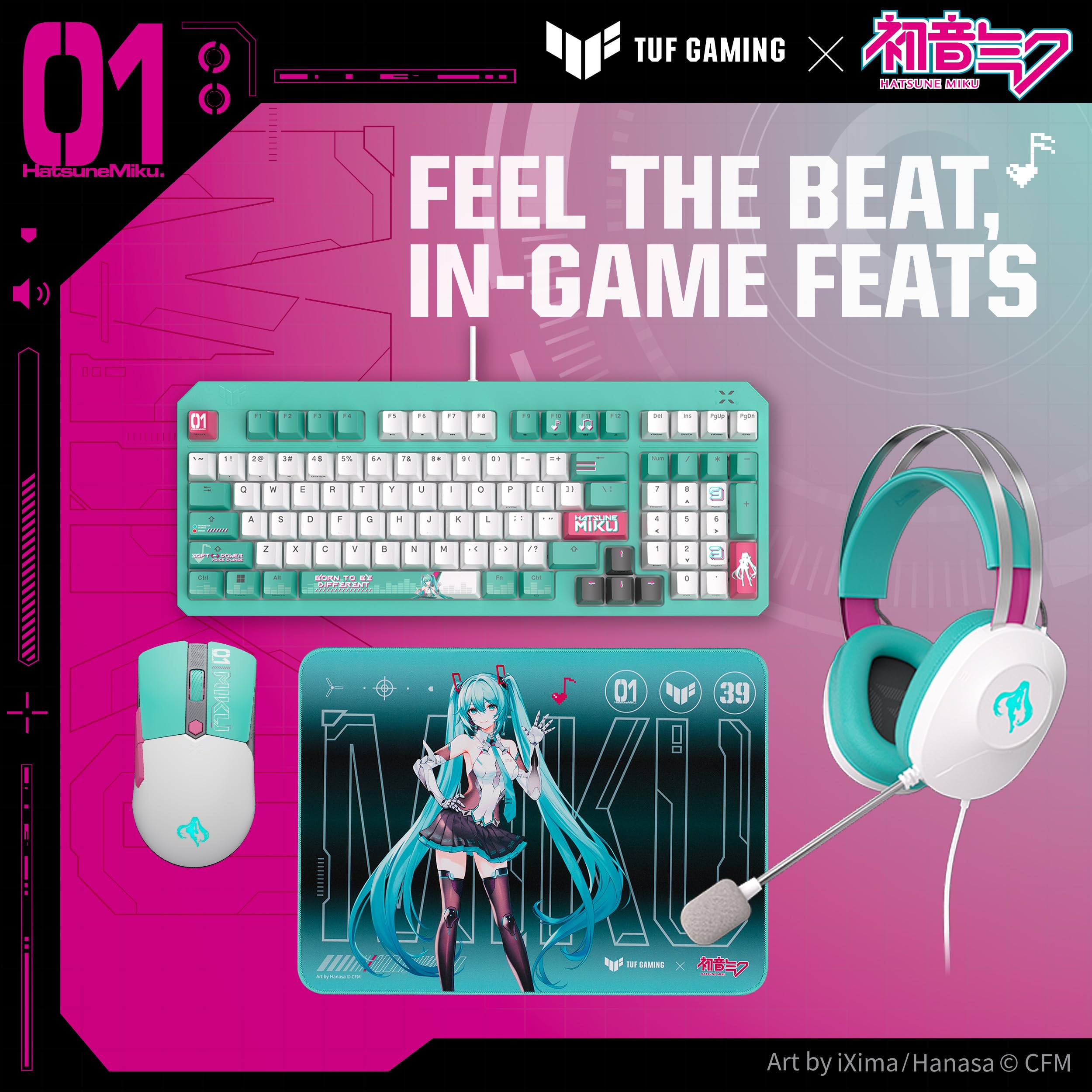 Amazon.co.jp: TUF Gaming x 初音ミクエディション/ASUS ゲーミング