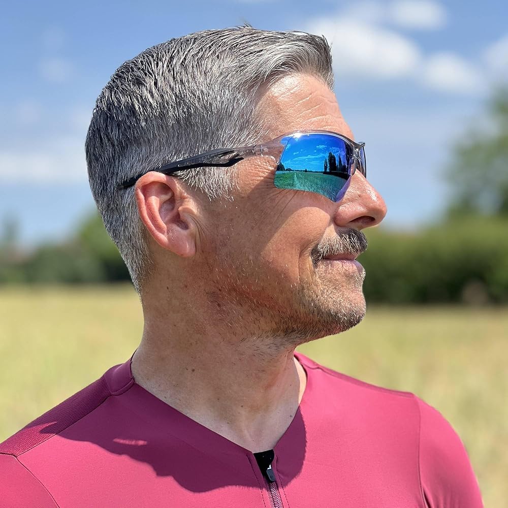 KAPVOE Polarized Sports Sunglasses for Men Fishing Baseball