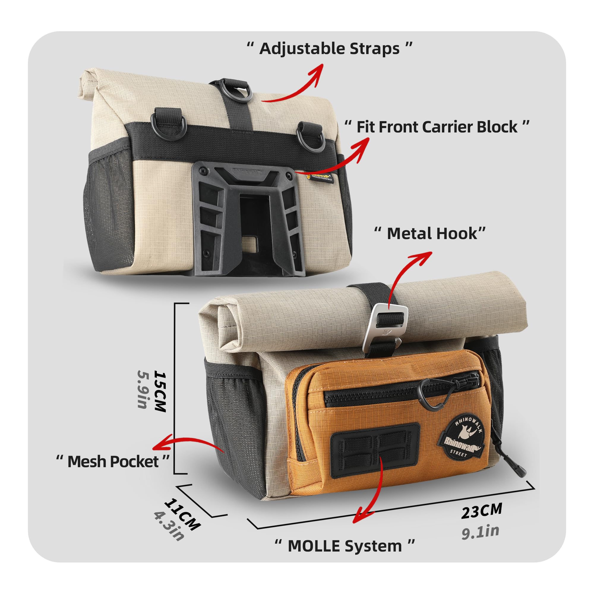 Amazon.co.jp: Rhinowalk ブロンプトンの折りたたみ自転車(Brompton)用